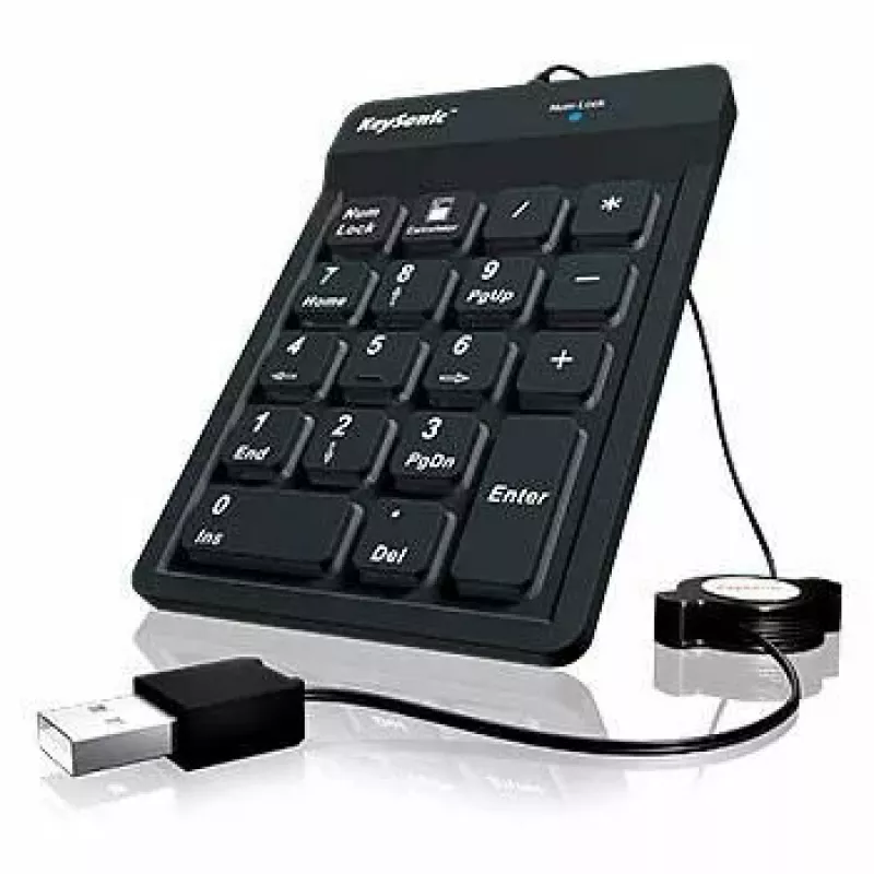 Teclado numérico KeySonic ACK-118BK universal USB preto