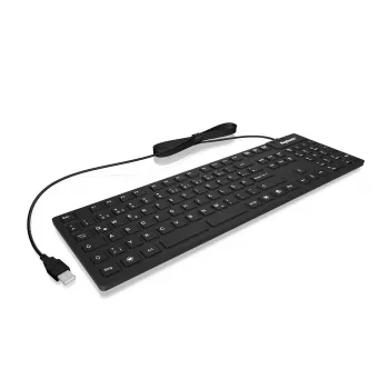 Teclado KeySonic KSK-8030 IN (US) indústria USB QWERTY inglês dos EUA preto