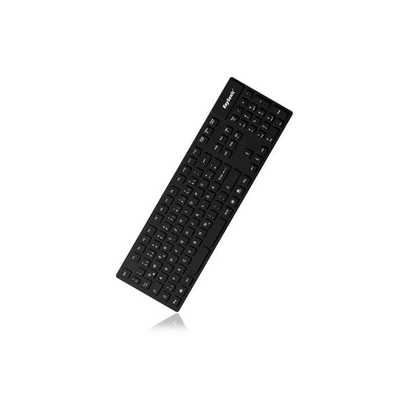 Teclado KeySonic KSK-8030 IN (US) indústria USB QWERTY inglês dos EUA preto