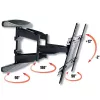 Suporte de parede Techly 40-80 ultra fino full motion para TV LCD preto” ICA-PLB 172L