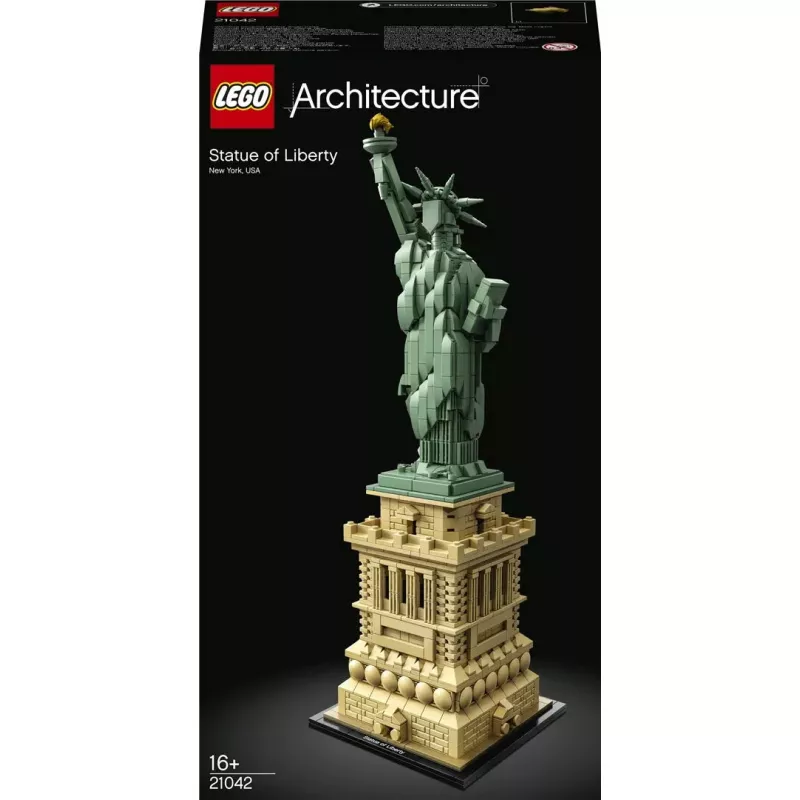 LEGO Architecture Estátua da Liberdade 21042 conjunto de construção — 1.685 peças, modelo detalhado da Estátua da Liberdade