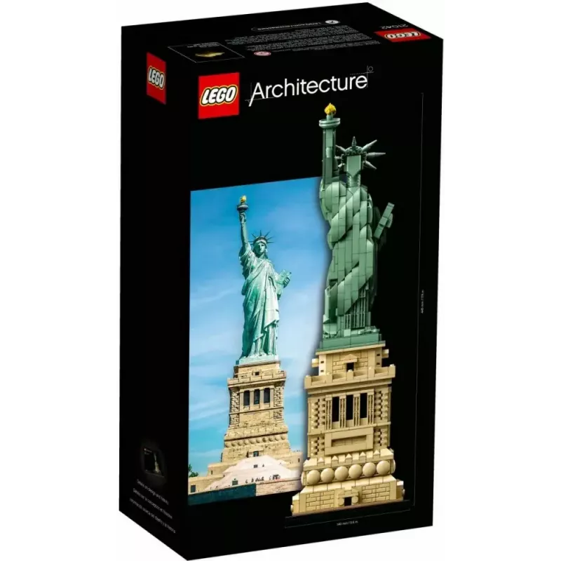 LEGO Architecture Estátua da Liberdade 21042 conjunto de construção — 1.685 peças, modelo detalhado da Estátua da Liberdade
