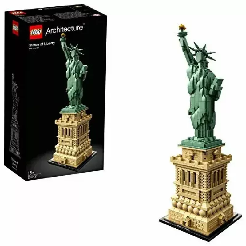 LEGO Architecture Estátua da Liberdade 21042 conjunto de construção — 1.685 peças, modelo detalhado da Estátua da Liberdade
