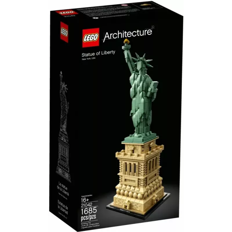 LEGO Architecture Estátua da Liberdade 21042 conjunto de construção — 1.685 peças, modelo detalhado da Estátua da Liberdade