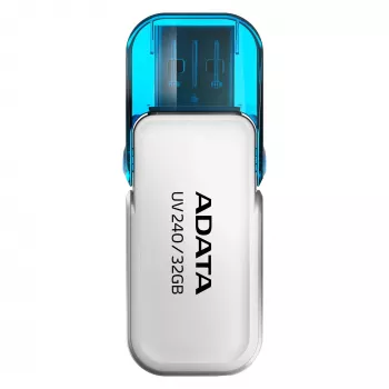 Pen drive USB ADATA UV240 32 GB USB Type-A 2.0, branco, formato com tampa