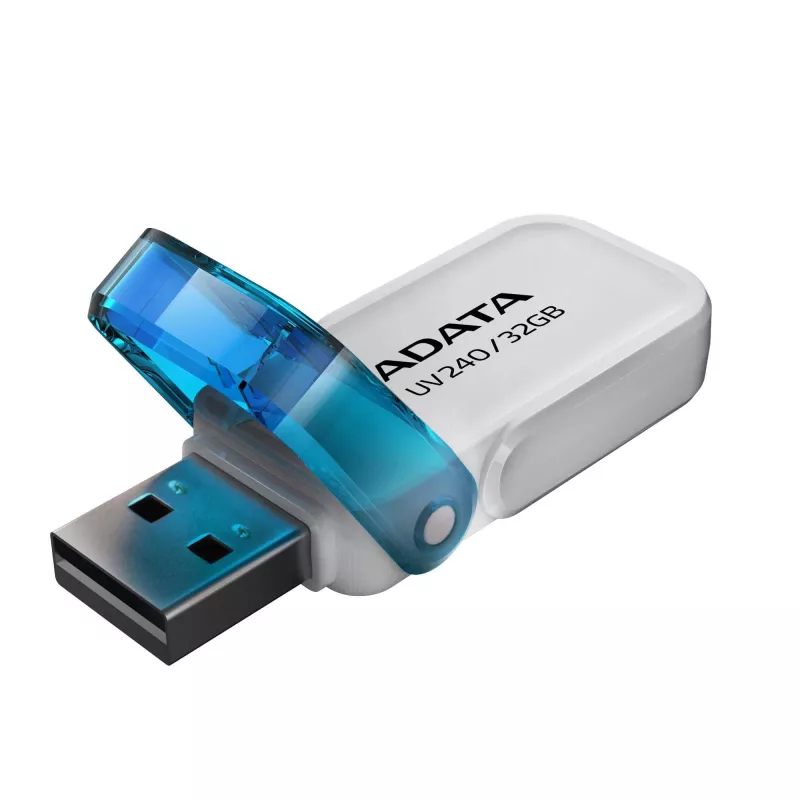 Pen drive USB ADATA UV240 32 GB USB Type-A 2.0, branco, formato com tampa