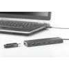 Hub USB 3.0 DIGITUS, 7 portas incl. fonte de alimentação 5V/3,5A, caixa de alumínio