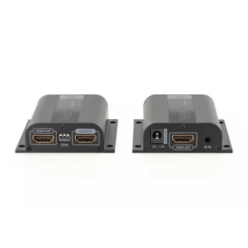 Extensor HDMI DIGITUS, 50 m via cabo de rede (CAT6/6a/7), EDID, 1x HDMI Loop-Out, FHD 1080p