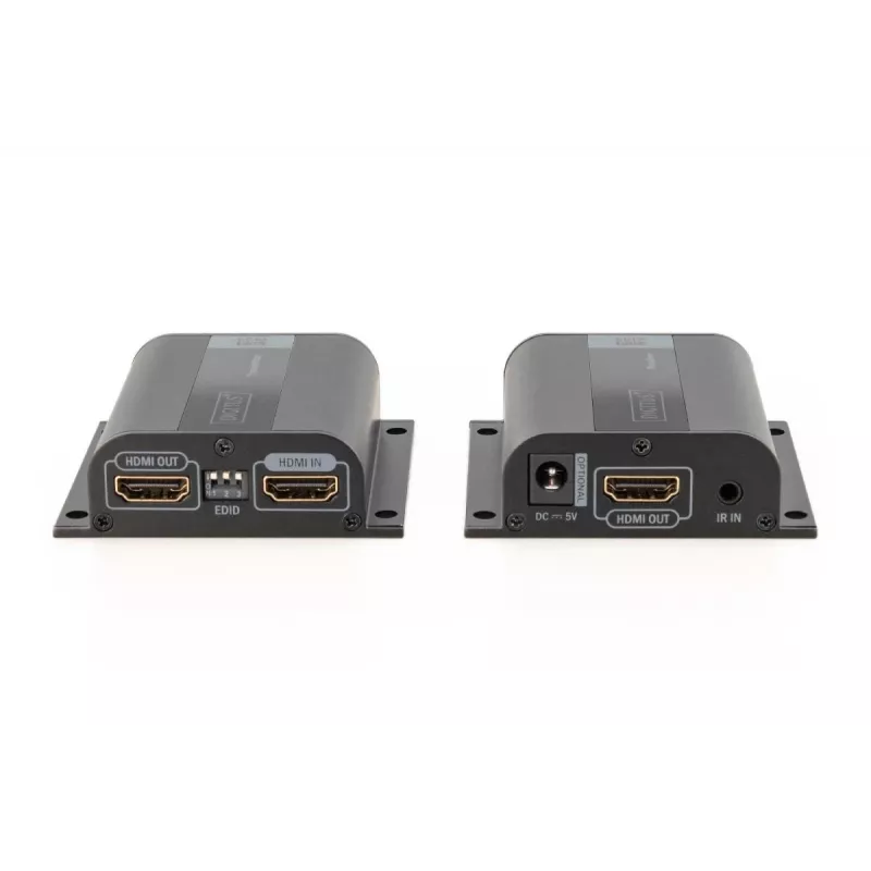 Extensor HDMI DIGITUS, 50 m via cabo de rede (CAT6/6a/7), EDID, 1x HDMI Loop-Out, FHD 1080p