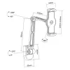 Suporte Techly ICA-TBL 2802 passivo para tablet/UMPC preto
