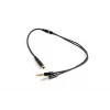 Adaptador de áudio Gembird CCA-418M conector fêmea 3,5 mm para 2×3,5 mm ficha macho, 0,2 m, preto