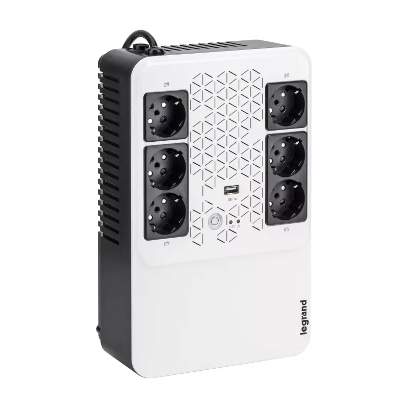 Legrand Keor ASI MULTIPLUG 600 FR sistema de alimentação ininterrupta (UPS) line-interactive 0,6 kVA 360 W 6 tomadas AC