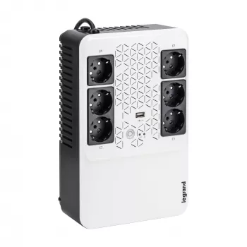 UPS Legrand Keor ASI MULTIPLUG 800 FR (fonte de alimentação ininterrupta) line-interactive 0,8 kVA 480 W 6 tomadas AC
