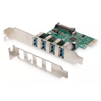 Placa de expansão PCI-Express DIGITUS USB 3.0, 4 portas, 4 portas A/F externas, chipset VL805