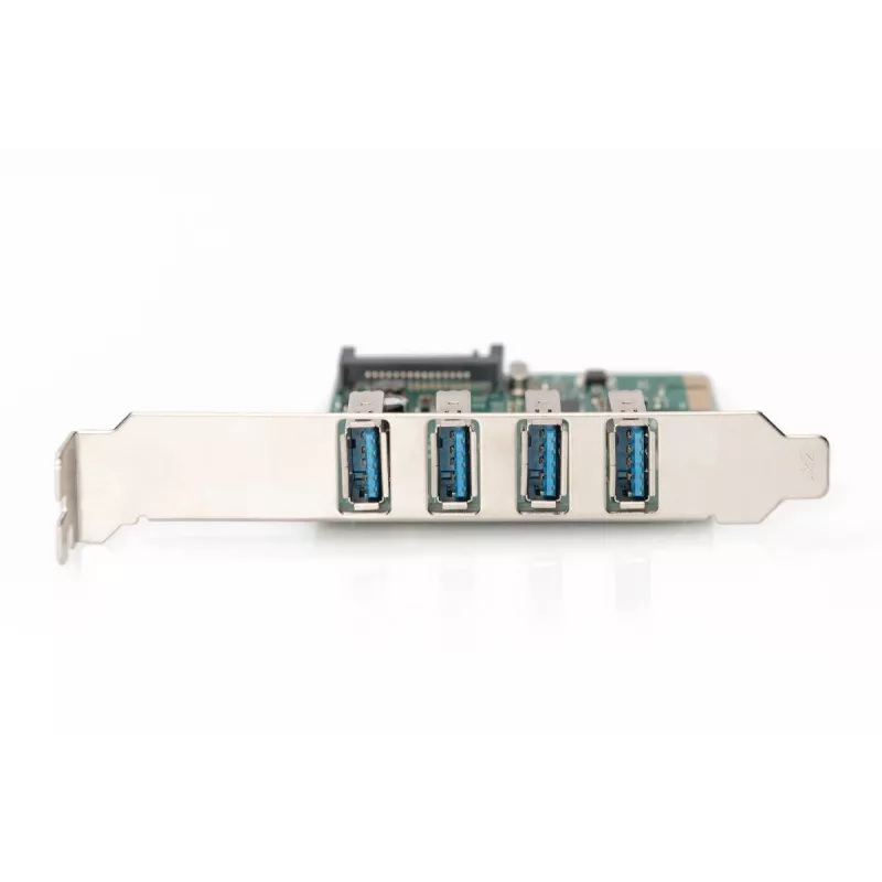 Placa de expansão PCI-Express DIGITUS USB 3.0, 4 portas, 4 portas A/F externas, chipset VL805