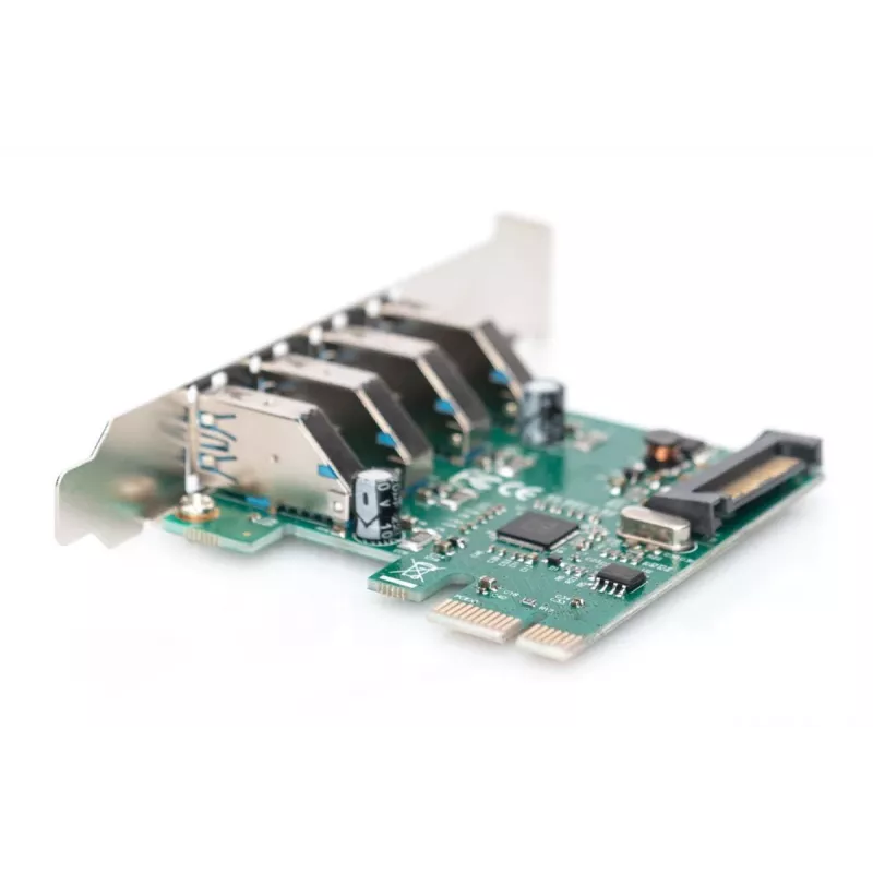 Placa de expansão PCI-Express DIGITUS USB 3.0, 4 portas, 4 portas A/F externas, chipset VL805