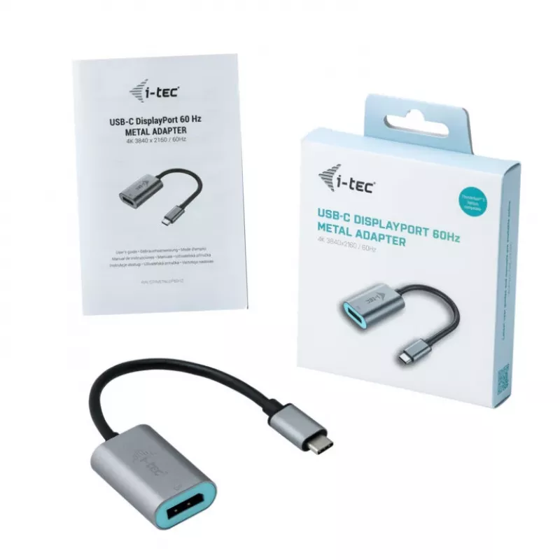 Adaptador i-tec Metal USB-C Display Port 4K/60Hz