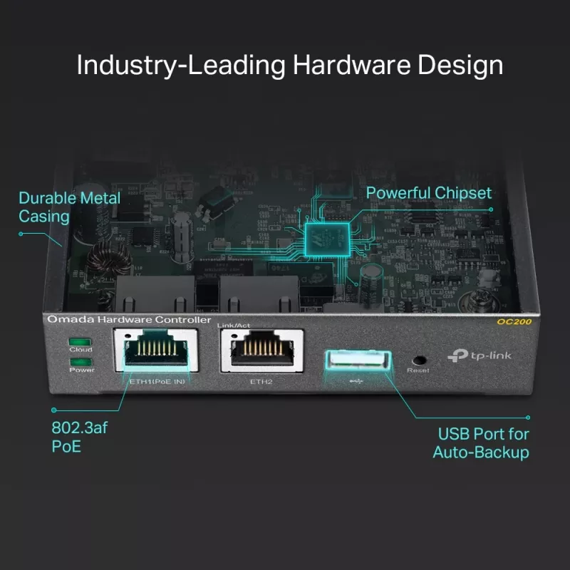 Controlador de hardware TP-Link Omada, preto, interno, 1200 MHz, 1024 MB, DDR3, 4000 MB