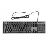 Conjunto de teclado e rato com fios IBOX IKMS606 — teclado QWERTY tamanho completo inglês do Reino Unido, USB, preto, rato 800 DPI