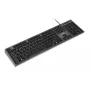 Conjunto de teclado e rato com fios IBOX IKMS606 — teclado QWERTY tamanho completo inglês do Reino Unido, USB, preto, rato 800 DPI
