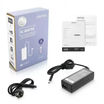 Fonte de alimentação MITSU 5ZM018 19,5V 3,34A com ficha 4,5×3,0 mm para Dell