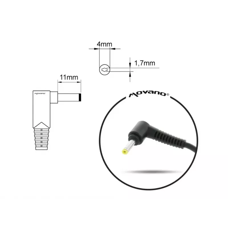 Fonte de alimentação MITSU para Lenovo 20V 2.25A (modelo 5ZM035)