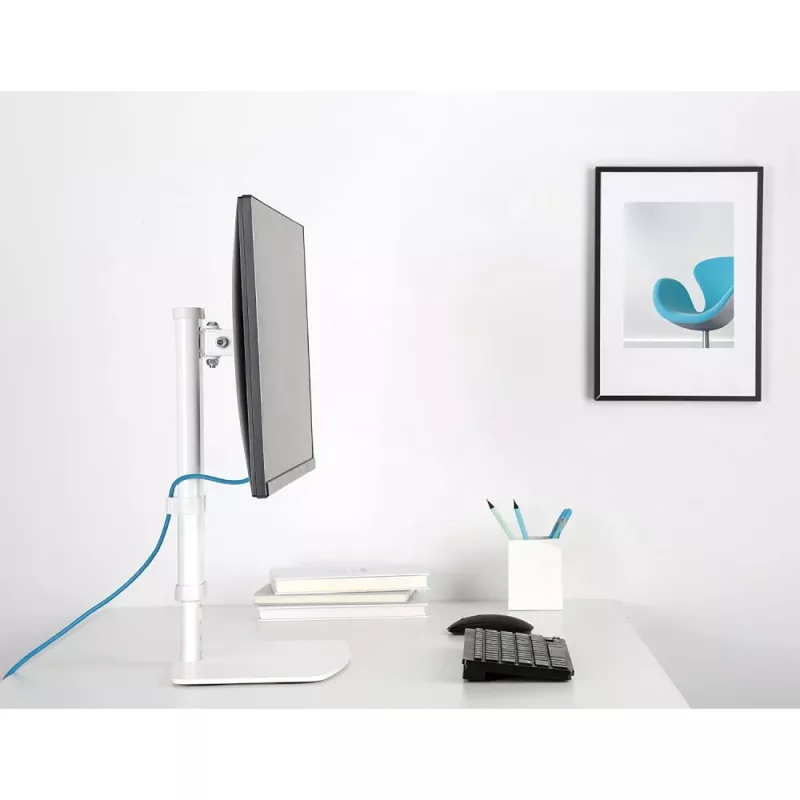 Suporte/mesa para monitor Techly ICA-LCD 260 68,6 cm (27 polegadas) secretária branco