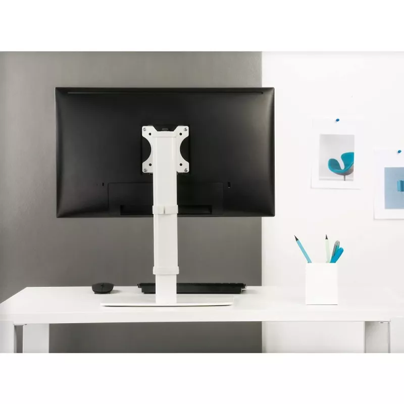 Suporte/mesa para monitor Techly ICA-LCD 260 68,6 cm (27 polegadas) secretária branco