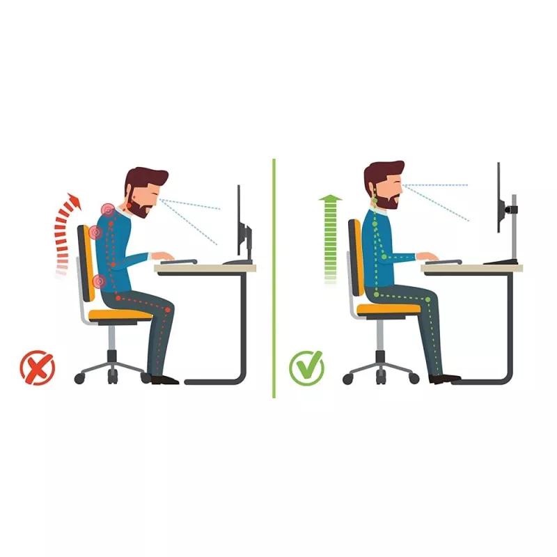 Suporte/mesa para monitor Techly ICA-LCD 260 68,6 cm (27 polegadas) secretária branco