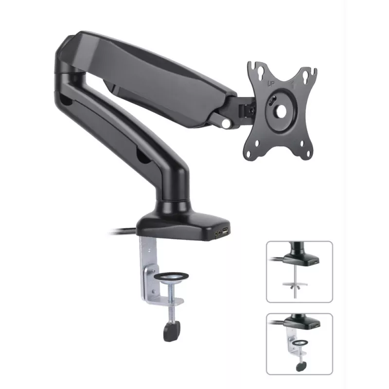 Suporte/base para monitor Techly ICA-LCD 514 68,6 cm (27 polegadas) mesa preto