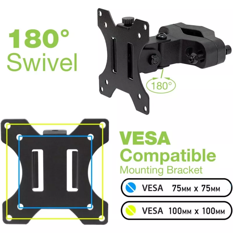 Suporte de mesa Techly ICALCD100BK preto