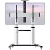 Techly ICA-TR24 suporte de TV móvel, 60-100 polegadas, 100 kg, com prateleiras