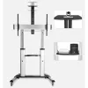 Techly ICA-TR24 suporte de TV móvel, 60-100 polegadas, 100 kg, com prateleiras