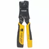 Alicate de cravar e testador de cabos universal modular Intellinet, alicate e testador de cabos 2 em 1: corta, descarna, termina e testa, RJ45/RJ11/RJ12/RJ22