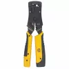 Alicate de cravar e testador de cabos universal modular Intellinet, alicate e testador de cabos 2 em 1: corta, descarna, termina e testa, RJ45/RJ11/RJ12/RJ22