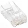 Ficha modular RJ45 Intellinet, Cat5e, UTP, 3 dentes, para condutor maciço, contactos banhados a ouro de 15 µ, pack de 100