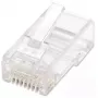 Ficha modular RJ45 Intellinet, Cat5e, UTP, 3 dentes, para condutor maciço, contactos banhados a ouro de 15 µ, pack de 100