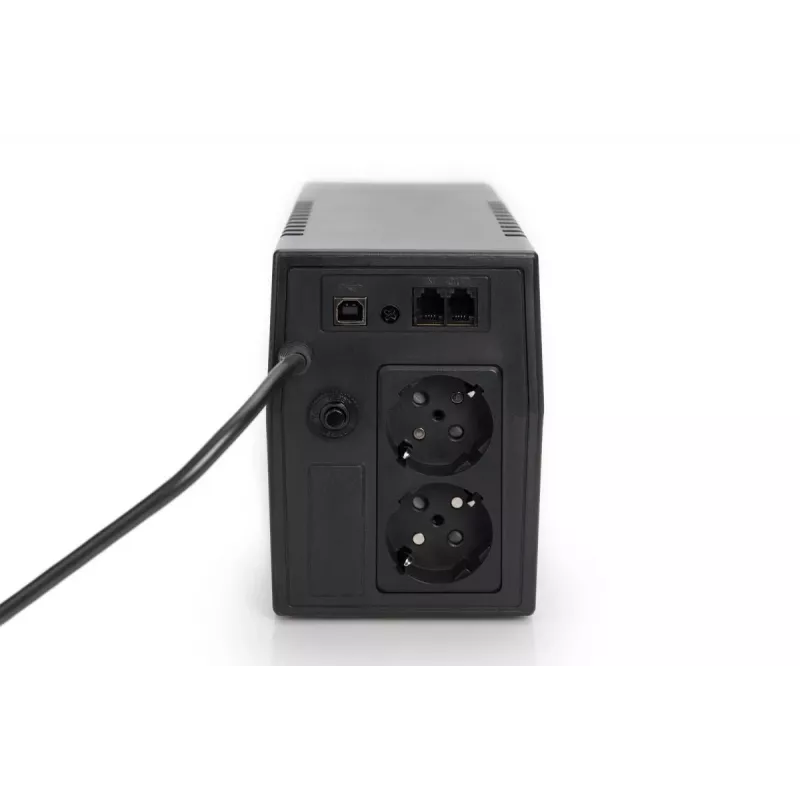 DIGITUS UPS Line-Interact. 600 VA/360W 12V/7Ah x1 2x CEE7/7 AVR LED DP