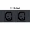 PDU inteligente Intellinet 19 polegadas 8 portas, unidade de distribuição de energia inteligente C13 montável em rack 19 polegadas; monitoriza potência, temperatura e humidade