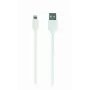 Cabo de carregamento e dados GEMBIRD USB para 8 pinos, 1 m – branco