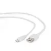 Cabo de carregamento e dados GEMBIRD USB para 8 pinos, 1 m – branco