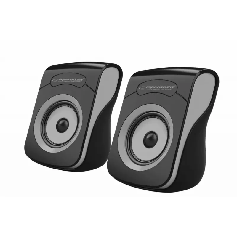 Altifalantes 2.0 USB Flamenco preto/cinzento, EP140KE, 6W
