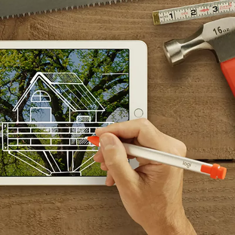 Caneta digital LOGITECH Crayon para iPad laranja