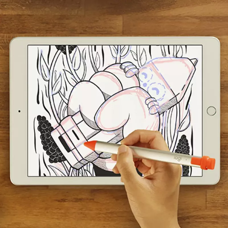 Caneta digital LOGITECH Crayon para iPad laranja