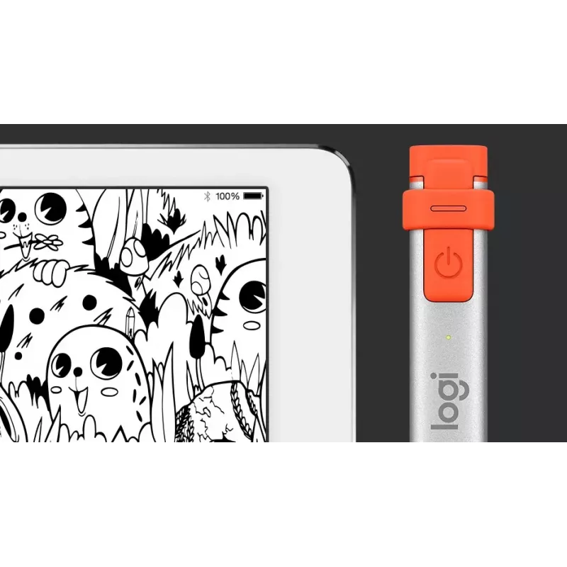 Caneta digital LOGITECH Crayon para iPad laranja