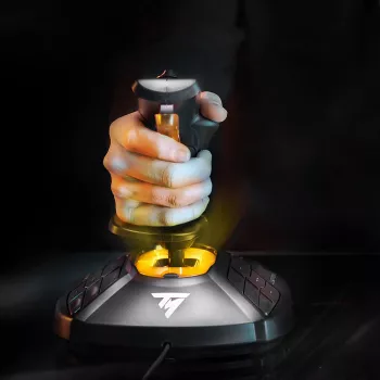 Joystick Thrustmaster T-16000M FC S preto, laranja USB analógico / digital para PC