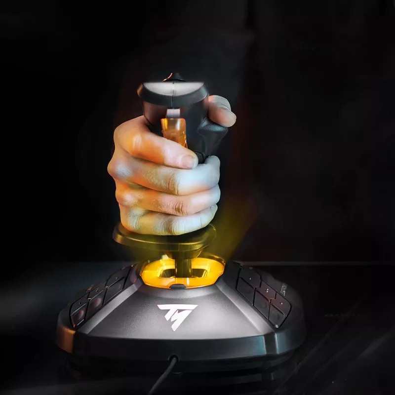 Joystick Thrustmaster T-16000M FC S preto, laranja USB analógico / digital para PC
