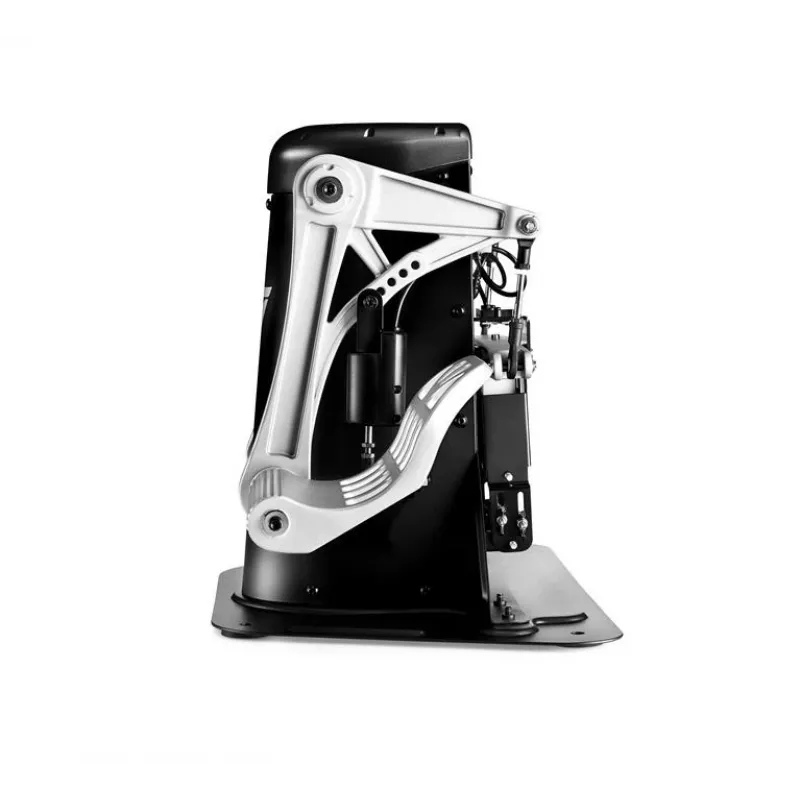 Pedais de leme Thrustmaster TPR preto, prateado USB analógico para simulador de voo PC