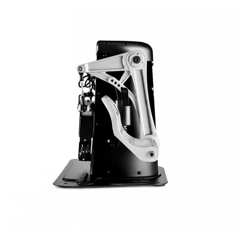 Pedais de leme Thrustmaster TPR preto, prateado USB analógico para simulador de voo PC