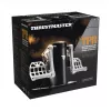 Pedais de leme Thrustmaster TPR preto, prateado USB analógico para simulador de voo PC